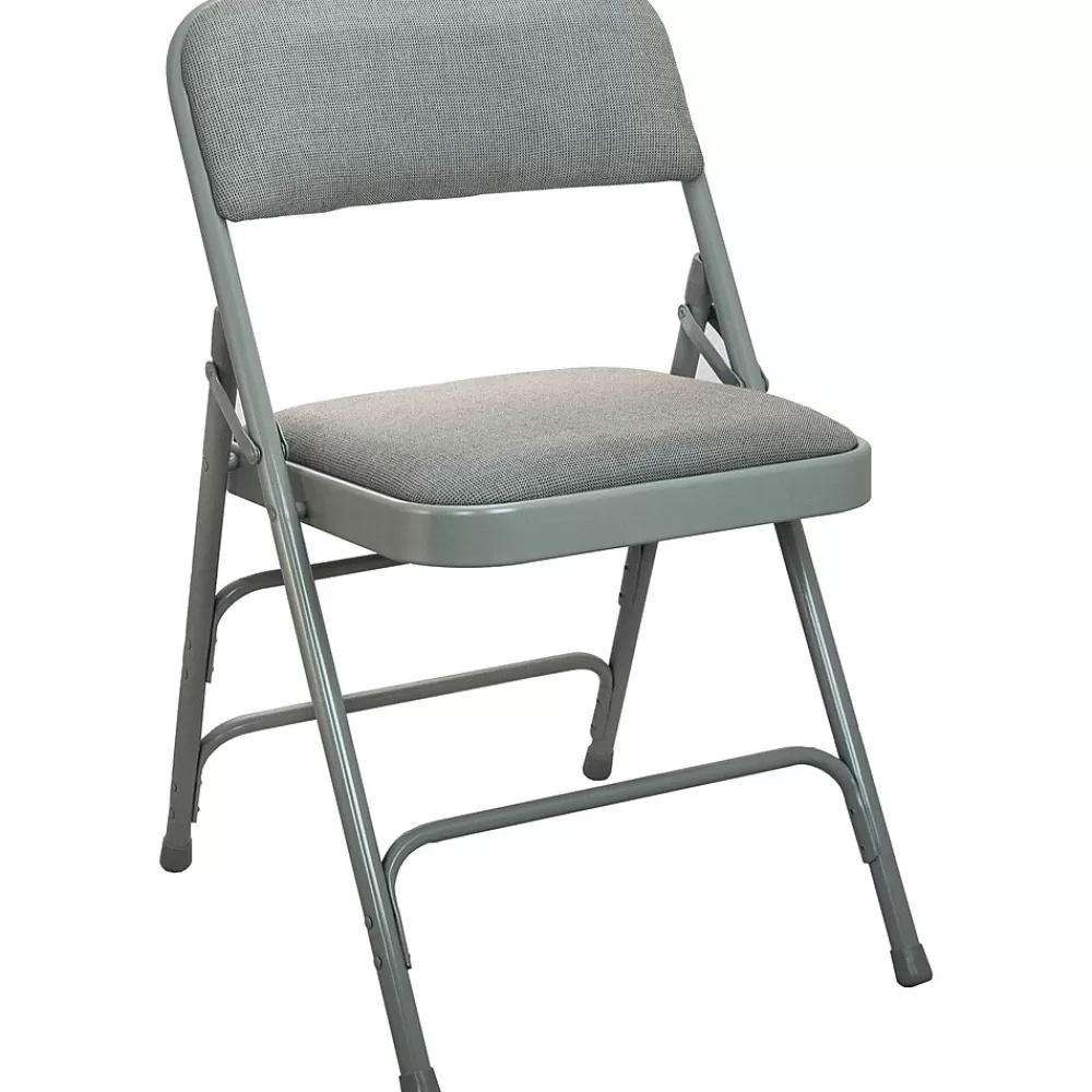 Advantage Gray Padded Folding Chairs, 4/Pack (DPI903F-GG-4) Discount