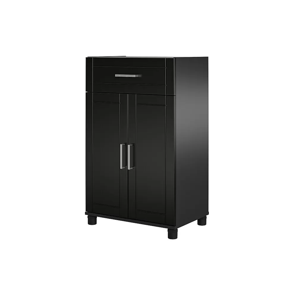Ameriwood Callahan 39.25" Storage Cabinet with 2 Shelves, Black (6421414COM) Shop