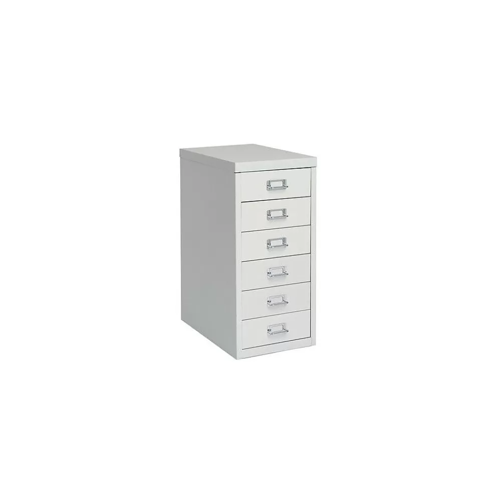 Bisley ® 6 Drawer Steel Desktop Multidrawer Cabinet, White Cheap