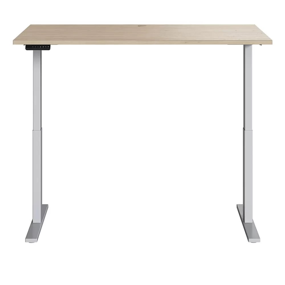 Bush Business Furniture Move 60 Series 60"W Electric Adjustable Standing Desk, (M6S6030NESK) Natural Elm/Cool Gray Metallic Shop