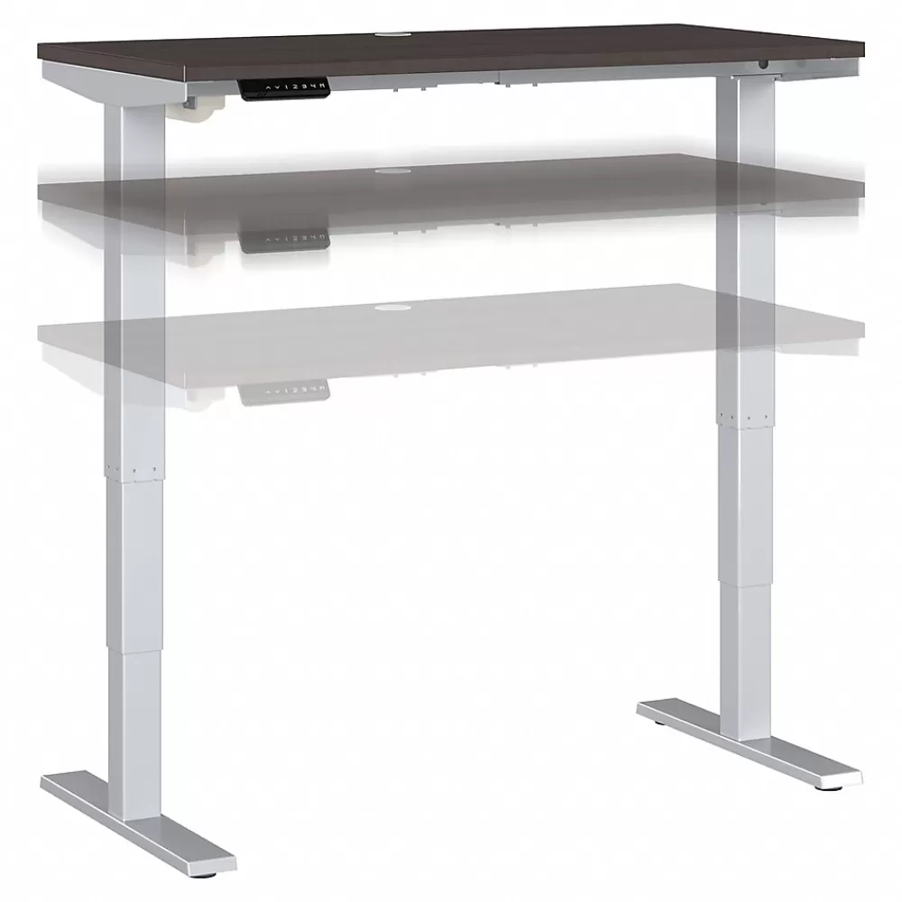 Bush Business Furniture Move 40 Series 48"W Electric Adjustable Standing Desk, Storm Gray/Cool Gray Metallic (M4S4824SGSK) Store