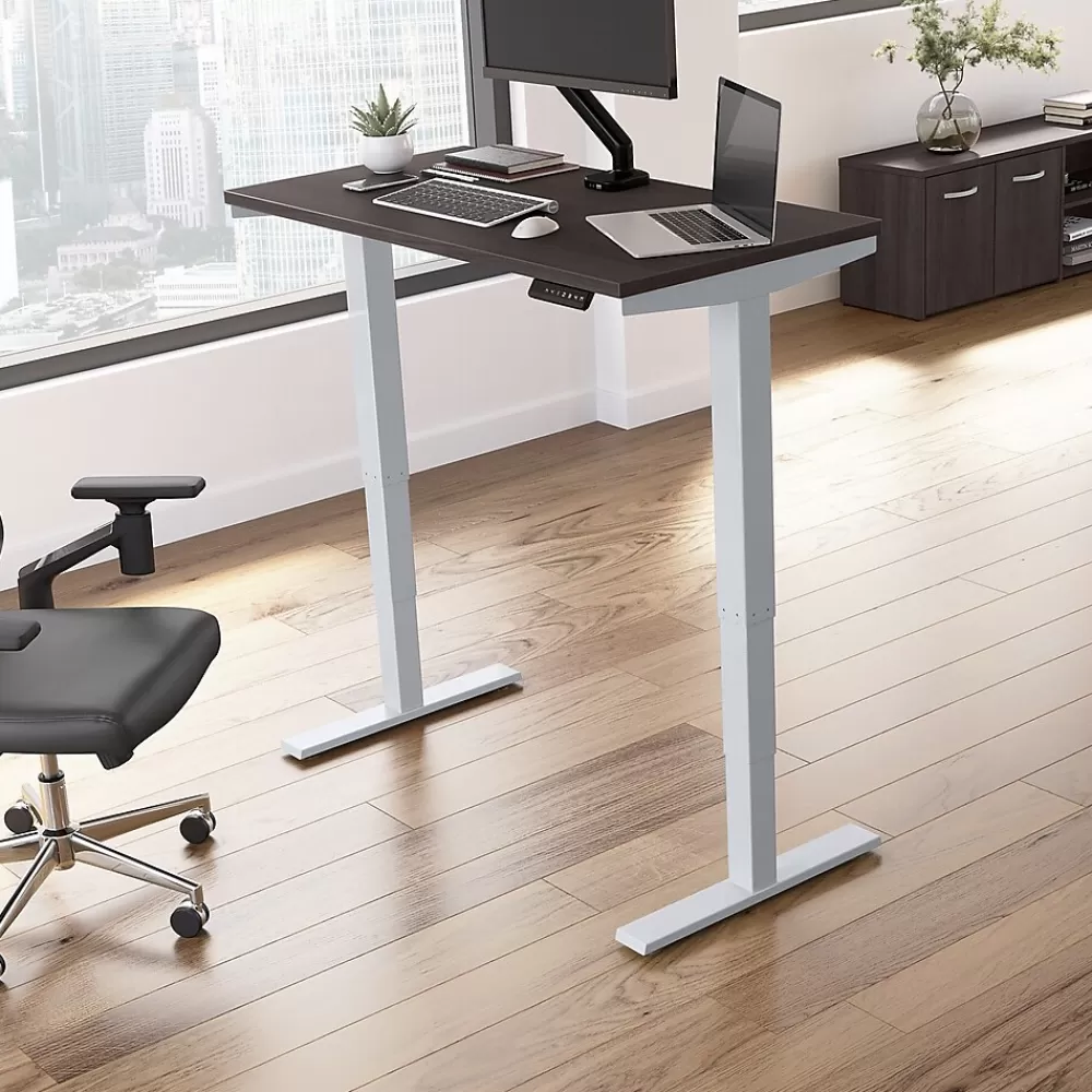 Bush Business Furniture Move 40 Series 48"W Electric Adjustable Standing Desk, Storm Gray/Cool Gray Metallic (M4S4824SGSK) Store