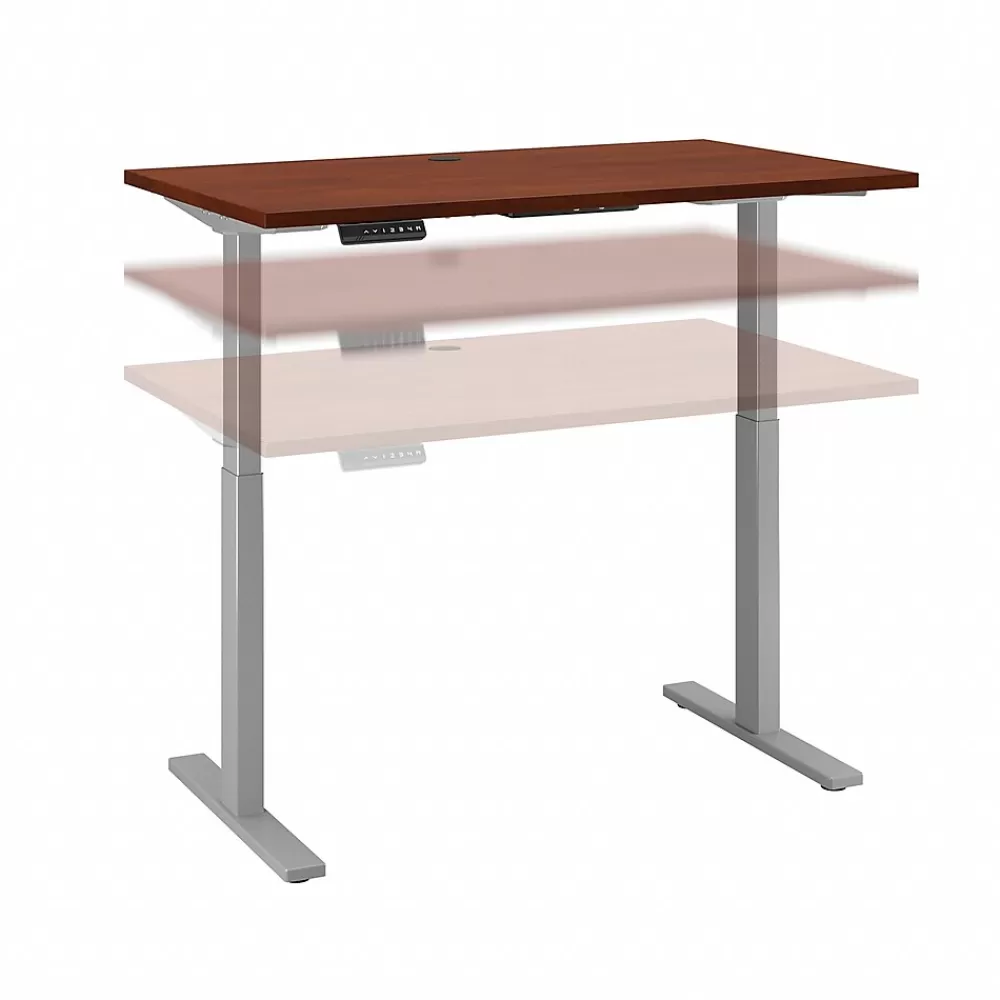 Bush Business Furniture Move 60 Series 48"W Electric Height Adjustable Standing Desk, Hansen Cherry (M6S4824HCSK) Clearance