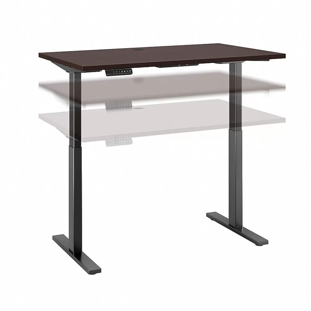 Bush Business Furniture Move 60 Series 48"W Electric Height Adjustable Standing Desk, Mocha Cherry (M6S4824MRBK) Best
