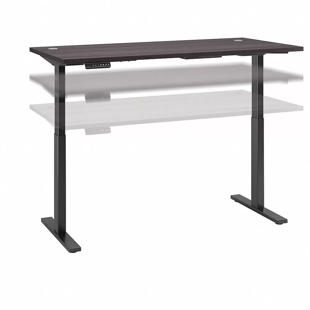 Bush Business Furniture Move 60 Series 72"W Electric Height Adjustable Standing Desk, Storm Gray (M6S7230SGBK) Clearance