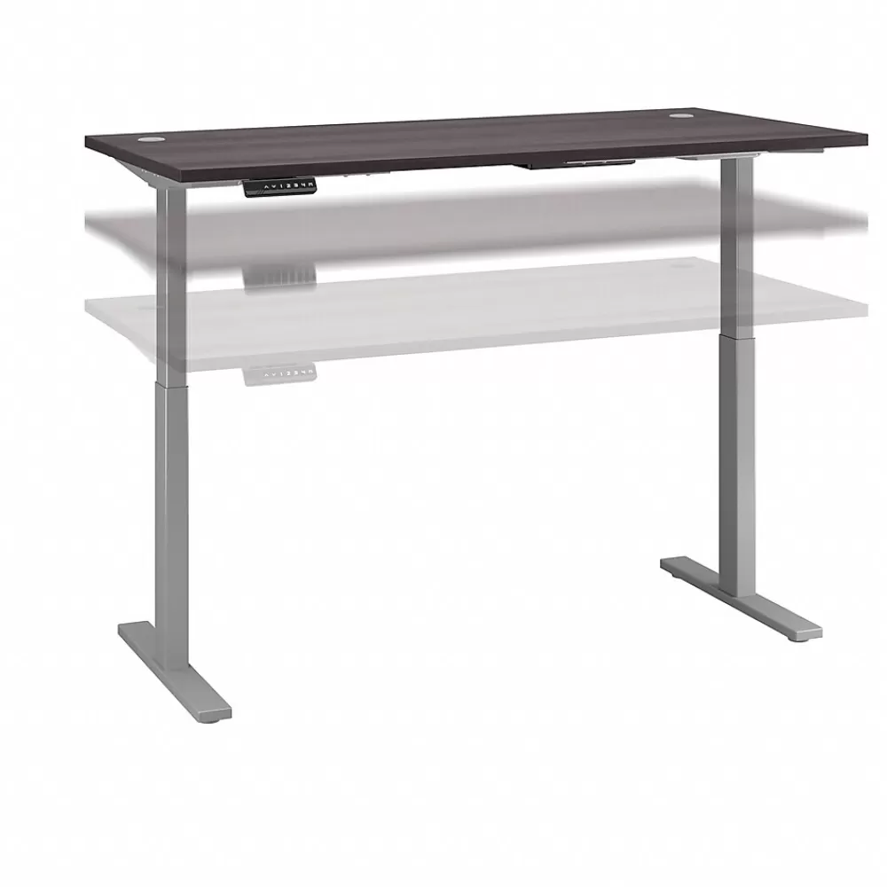 Bush Business Furniture Move 60 Series 72"W Electric Height Adjustable Standing Desk, Storm Gray (M6S7230SGSK) Store