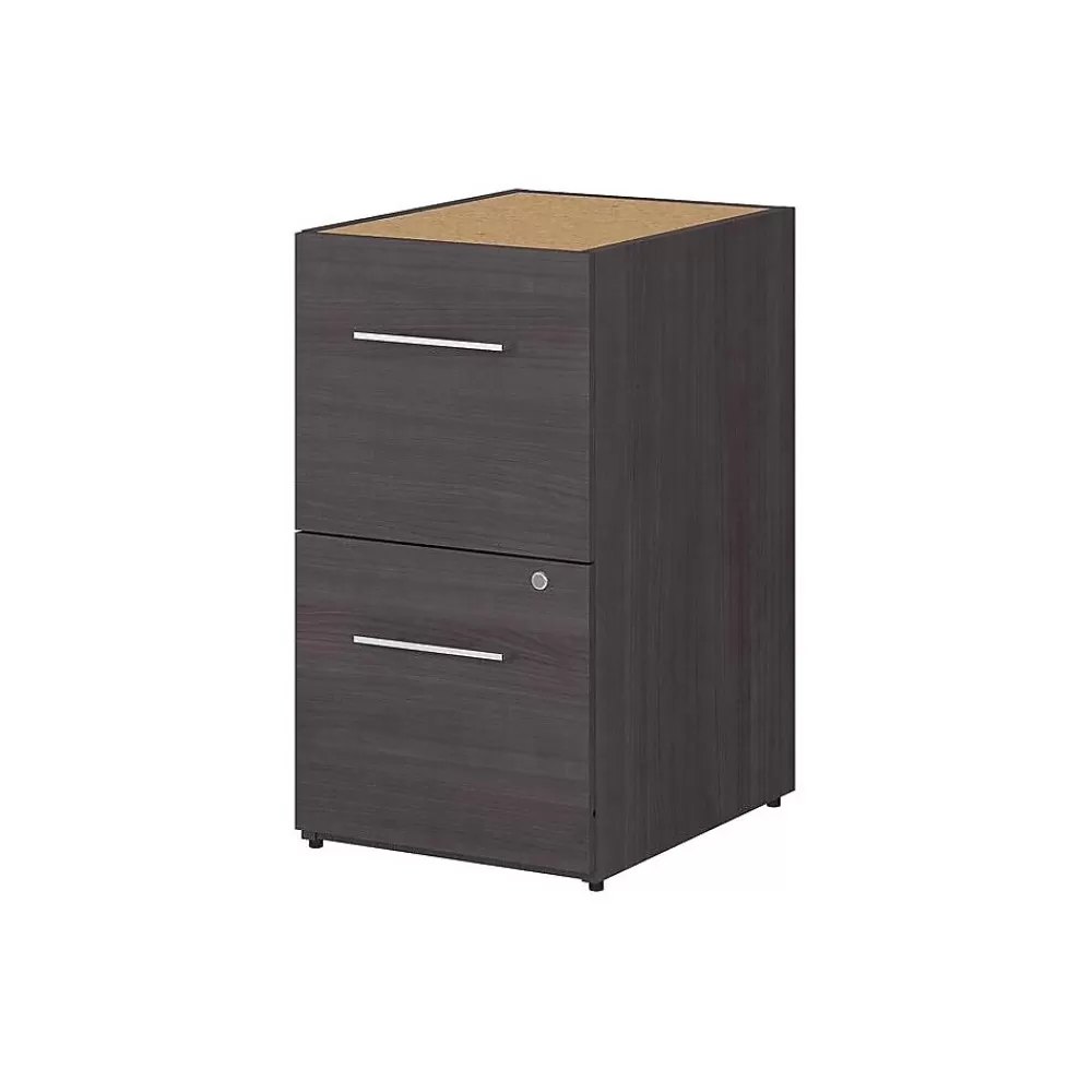 Bush Business Furniture Office 500 16W 2-Drawer Flat File Cabinet, (OFF216SGSU) Storm Gray Discount