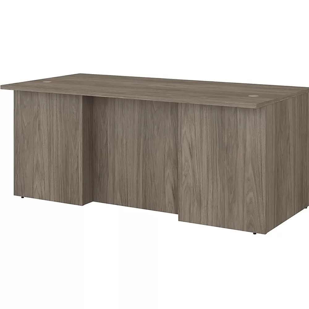 Bush Business Furniture Office 500 72"W Executive Desk, (OFD172MHK) Modern Hickory Sale