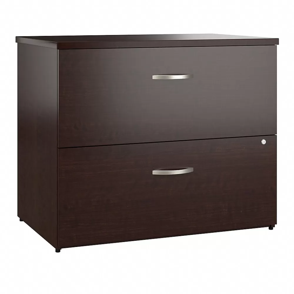 Bush Business Furniture Office in an Hour 2 Drawer Lateral File Cabinet, Mocha Cherry (OIAH011MRSU) Online