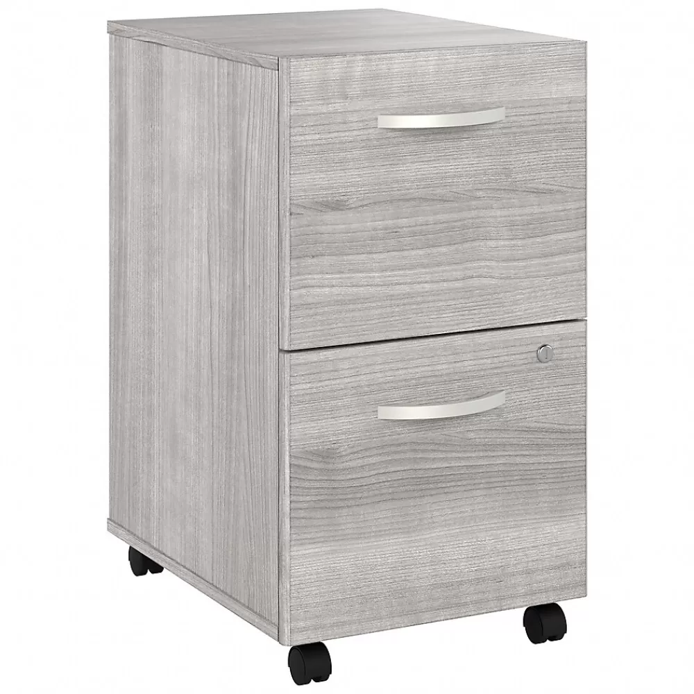 Bush Business Furniture Studio A 2-Drawer Mobile Vertical File Cabinet, Letter/Legal Size, Lockable, (SDF116PGSU-Z) Platinum Gray Best Sale