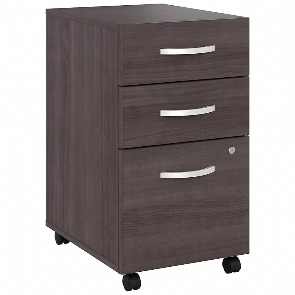 Bush Business Furniture Studio A 3-Drawer Mobile Vertical File Cabinet, Letter/Legal Size, Lockable, (SDF216SGSU-Z) Storm Gray Discount