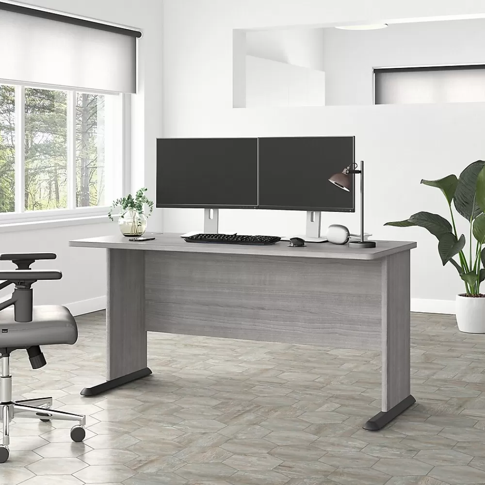 Bush Business Furniture Studio A 60"W Computer Desk, (SDD160PG) Platinum Gray Sale