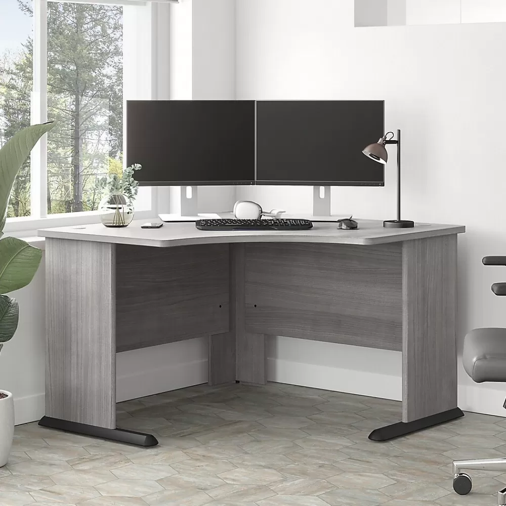 Bush Business Furniture Studio A 48"W Corner Computer Desk, (SDD148PG) Platinum Gray Shop
