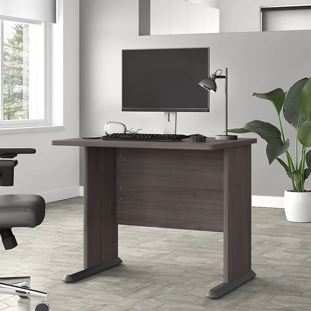 Bush Business Furniture Studio A 36"W Small Computer Desk, (SDD136SG) Storm Gray Sale