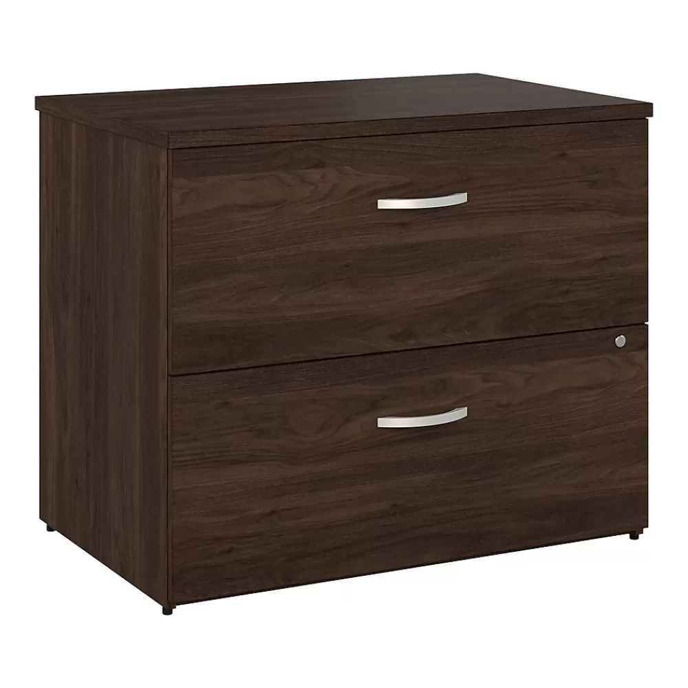 Bush Business Furniture Studio C 2 Drawer Lateral File Cabinet, (SCF136BWSU) Black Walnut Cheap