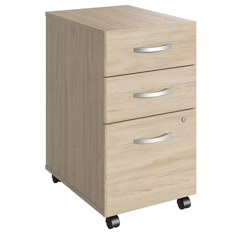 Bush Furniture Bush Business Furniture Studio C 3 Drawer Mobile File Cabinet, Natural Elm (SCF216NESU) Hot