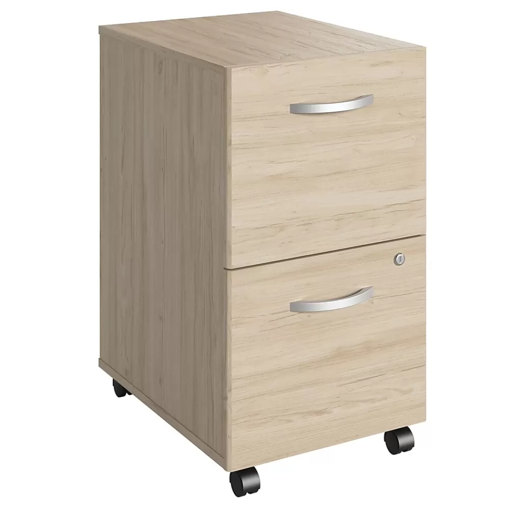 Bush Furniture Bush Business Furniture Studio C 2 Drawer Mobile File Cabinet, Natural Elm (SCF116NESU) Fashion