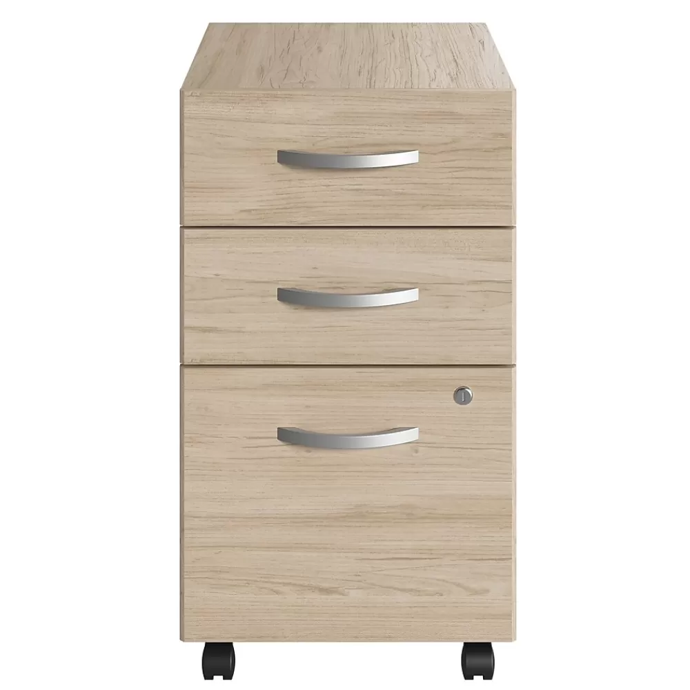 Bush Furniture Bush Business Furniture Studio C 3 Drawer Mobile File Cabinet, Natural Elm (SCF216NESU) Hot