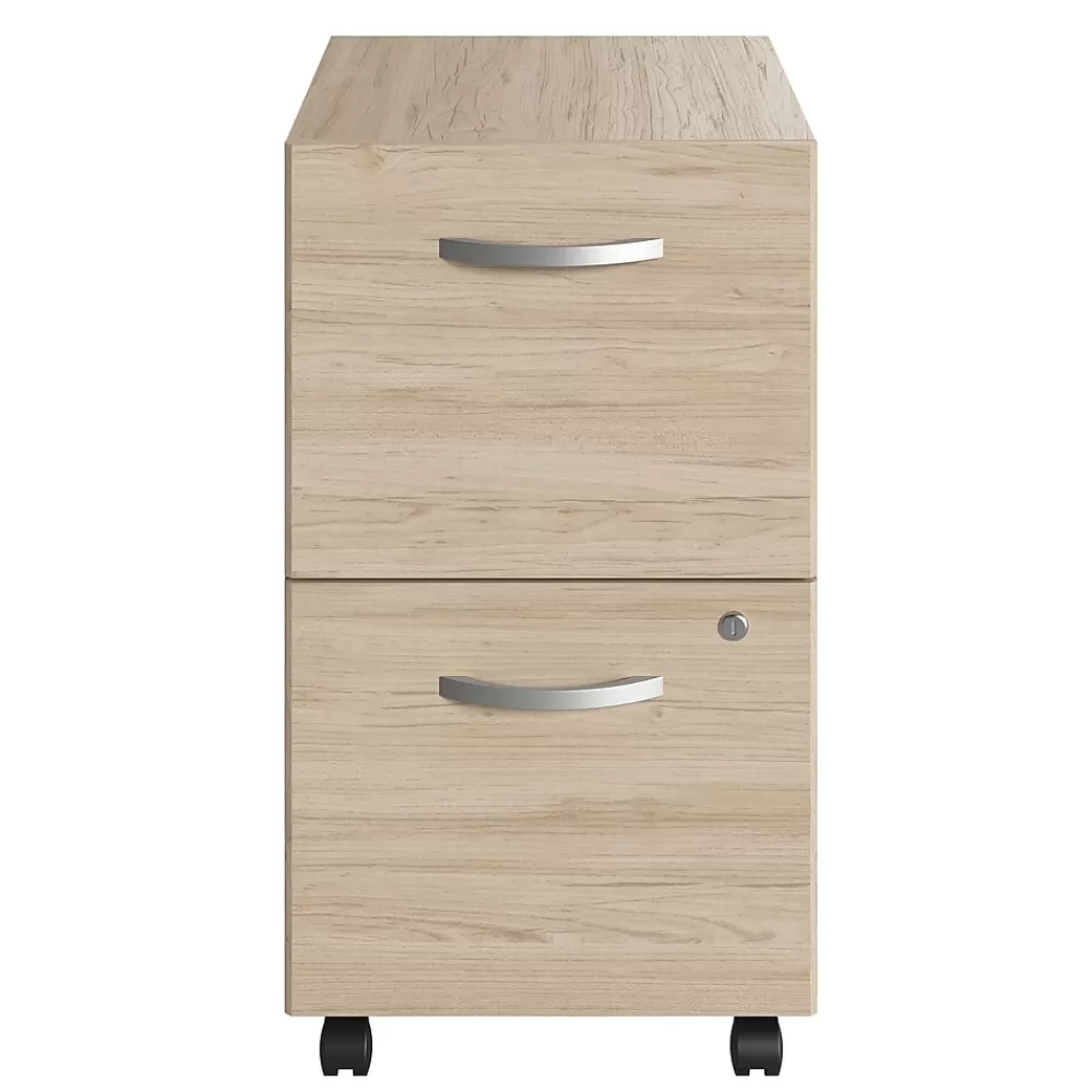 Bush Furniture Bush Business Furniture Studio C 2 Drawer Mobile File Cabinet, Natural Elm (SCF116NESU) Fashion