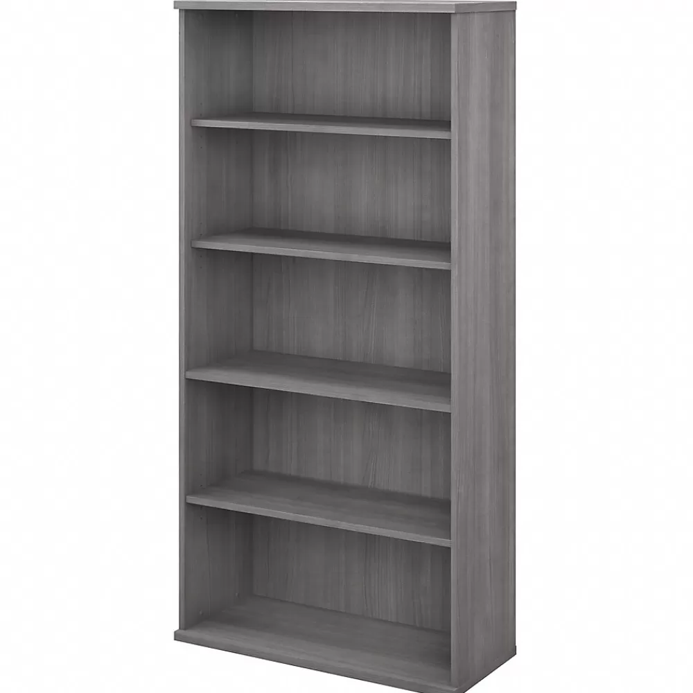 Bush Business Furniture Studio C 5 Shelf Bookcase, (SCB136PG) Platinum Gray Flash Sale