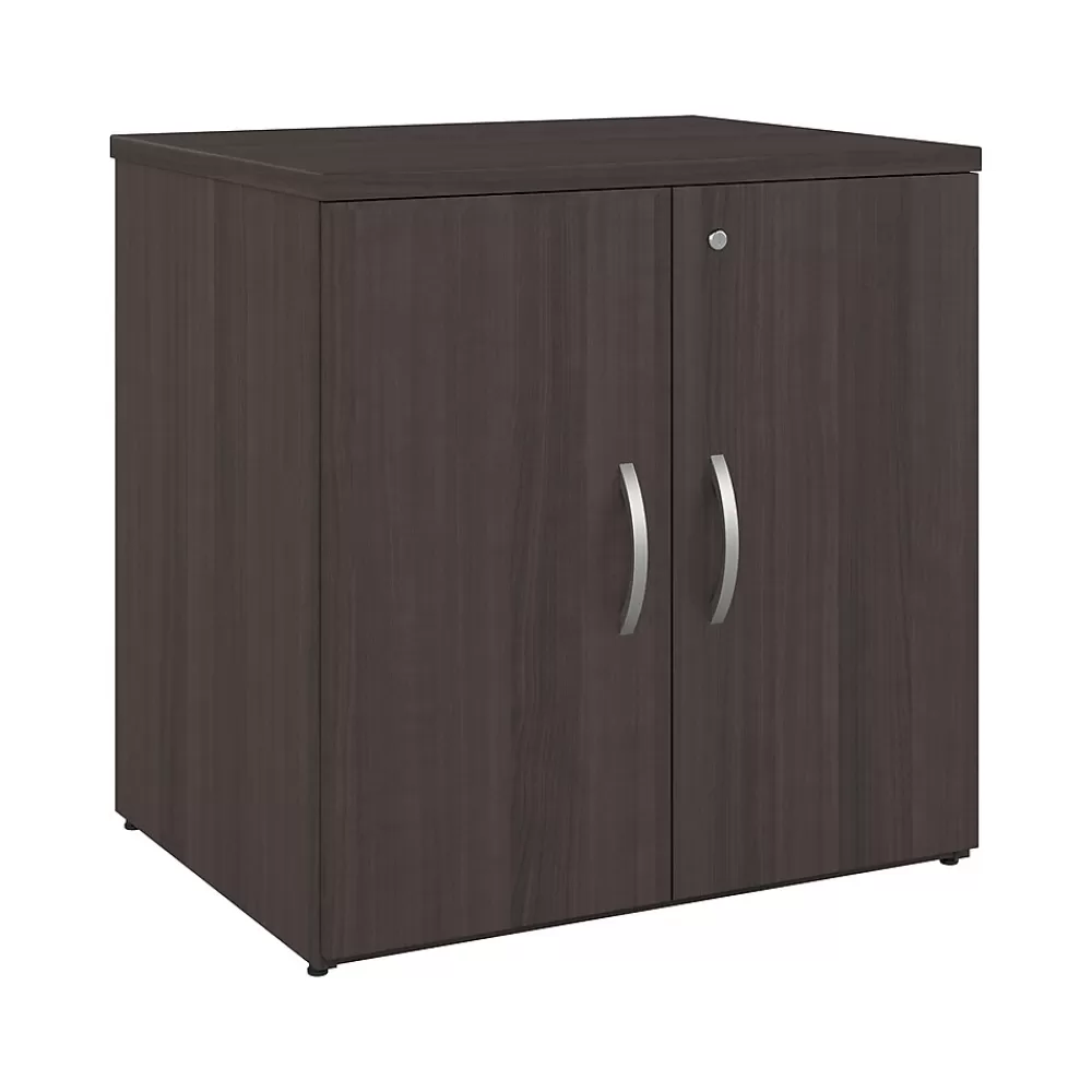 Bush Business Furniture Studio C 30" Storage Cabinet with 2 Shelves, Storm Gray (SCS130SG) Store