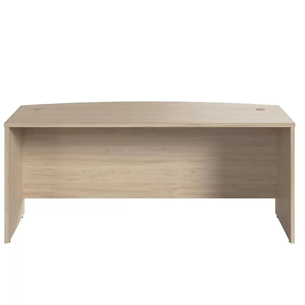 Bush Furniture Bush Business Furniture Studio C 72"W Bow Front Desk, Natural Elm (SCD172NE) Flash Sale