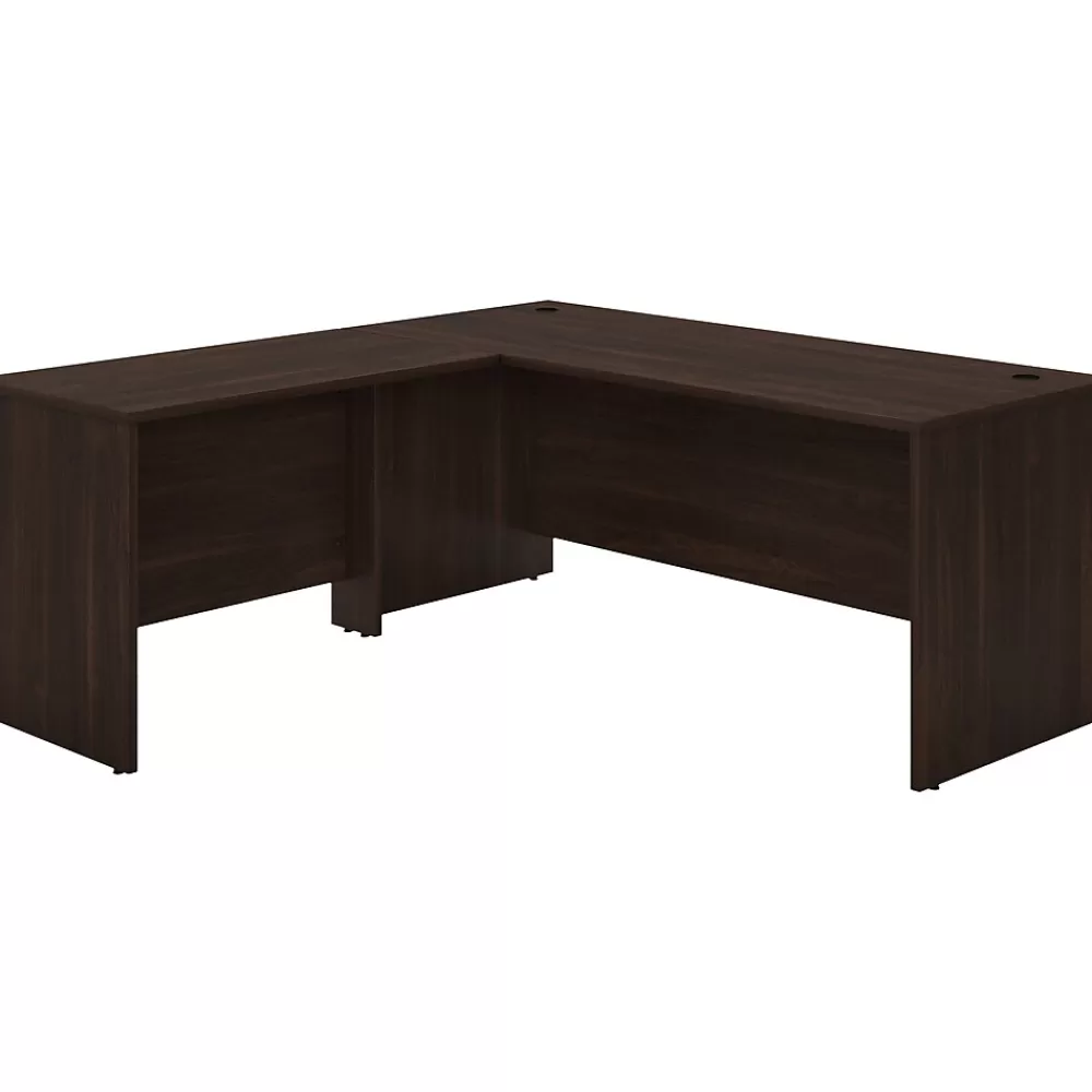 Bush Business Furniture Studio C 72"W L Shaped Desk with Return, (STC049BW) Black Walnut Flash Sale