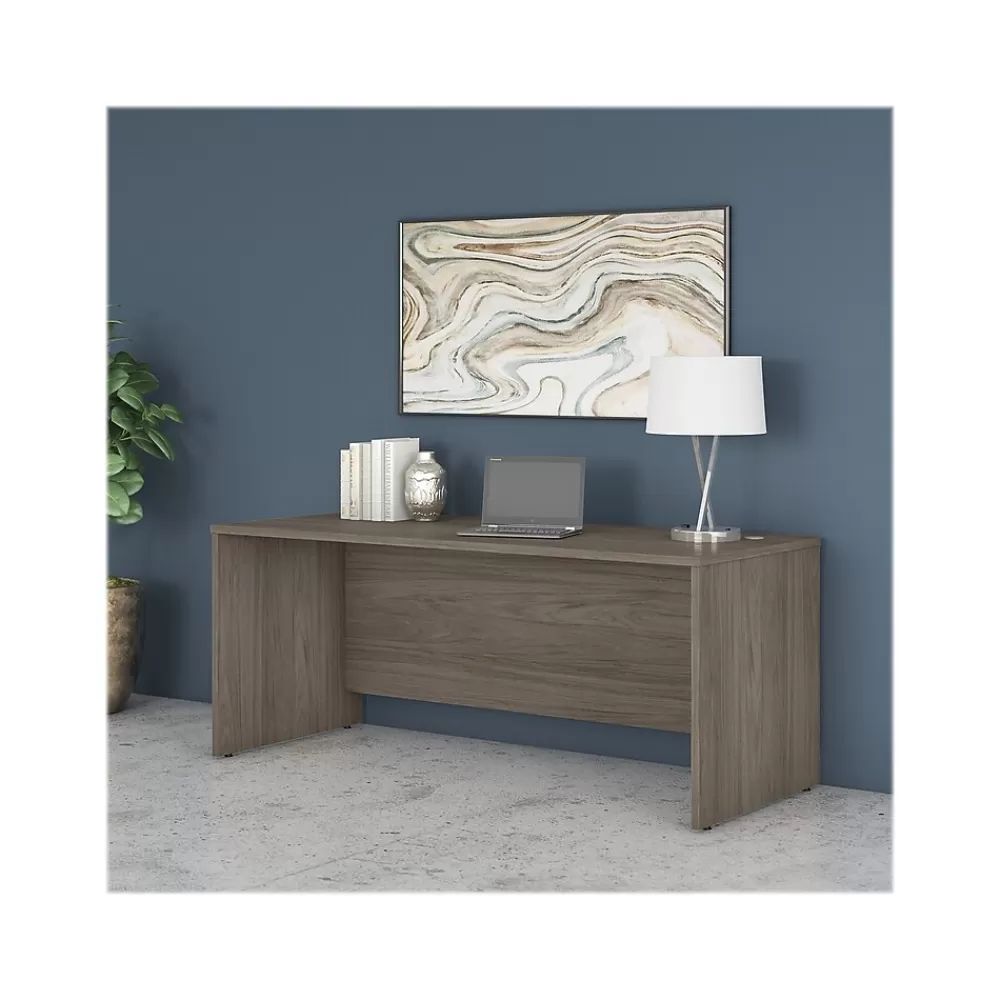 Bush Business Furniture Studio C 72"W Office Desk, (SCD272MH) Modern Hickory Fashion