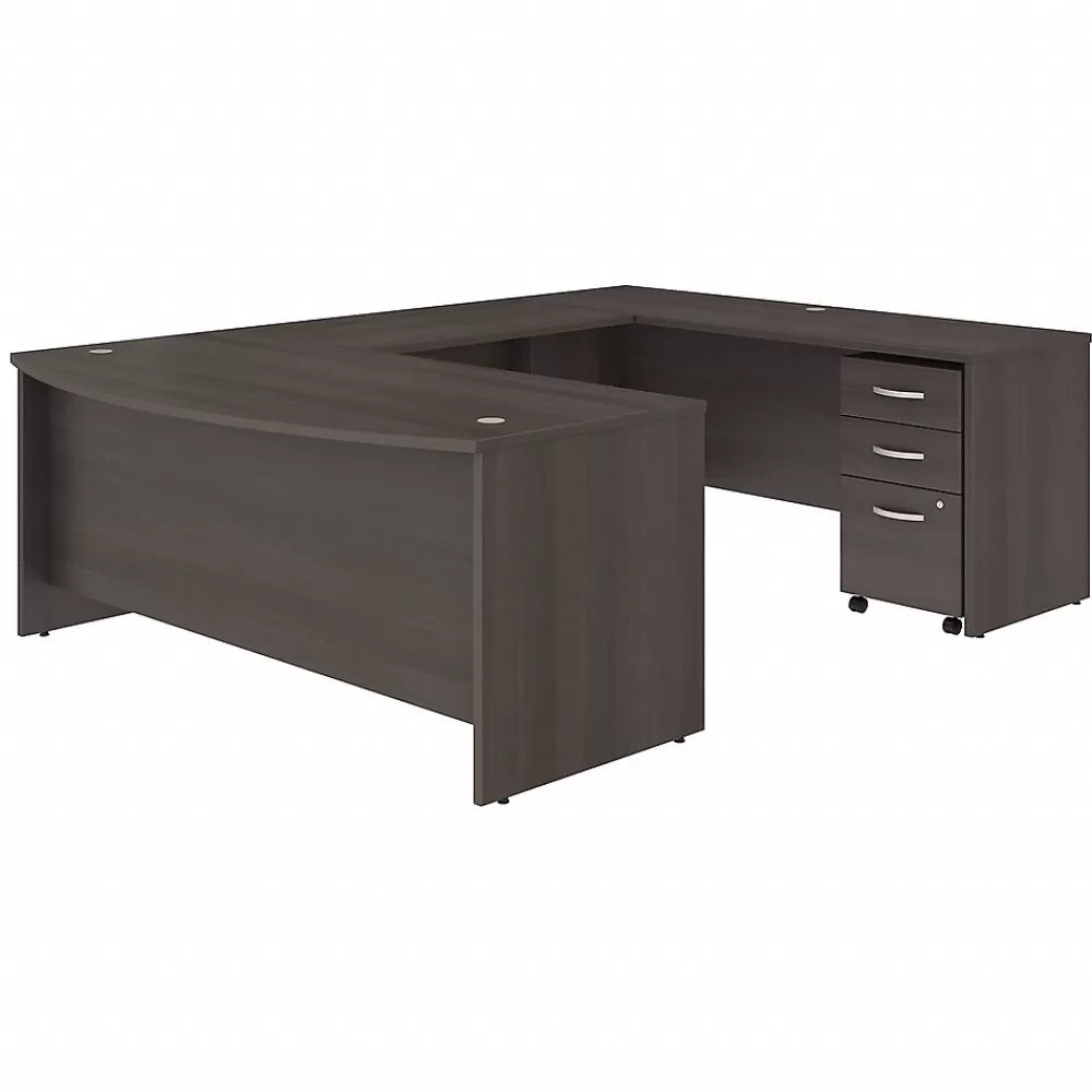 Bush Business Furniture Studio C 72"W U Shaped Desk with Mobile File Cabinet, (STC004SG) Storm Gray Best Sale