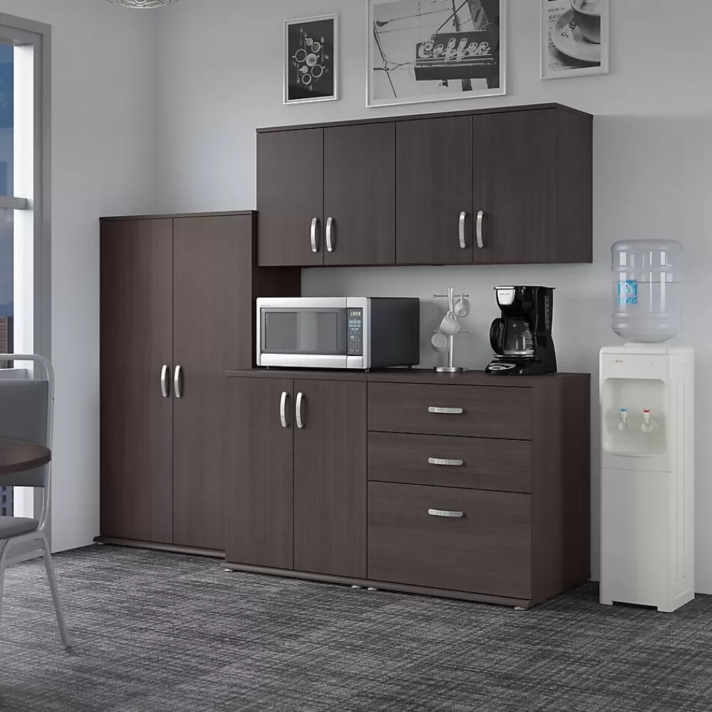 Bush Business Furniture Universal 62" 5-Piece Modular Storage Set with 11 Shelves, Storm Gray (UNS003SG) Discount