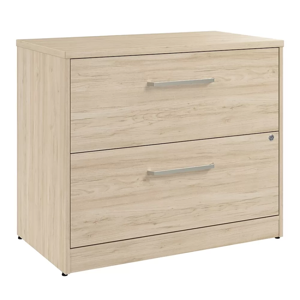 Bush Business Furniture Vista 2 Drawer File Cabinet, Natural Elm (VSF136NESU) Clearance