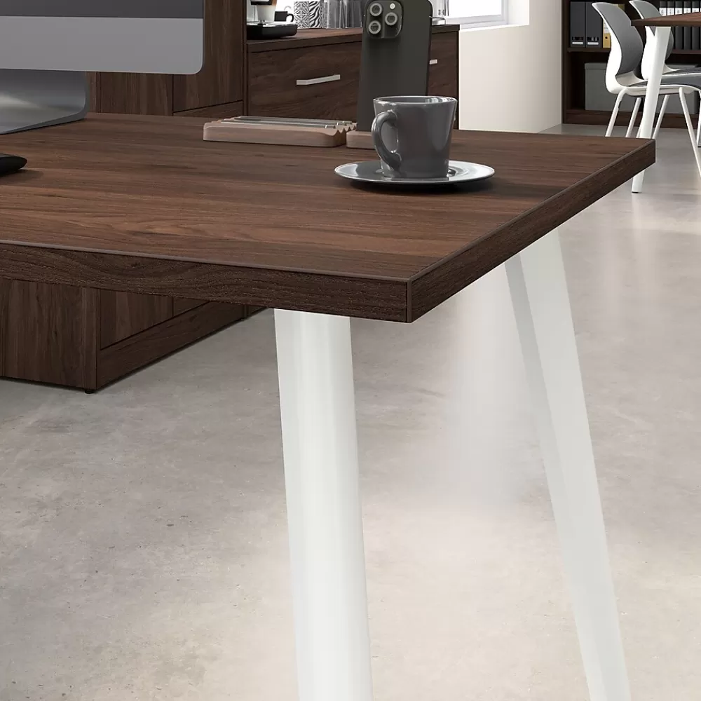 Bush Business Furniture Vista 60"W Computer Desk, Black Walnut (VSD160BW) Sale