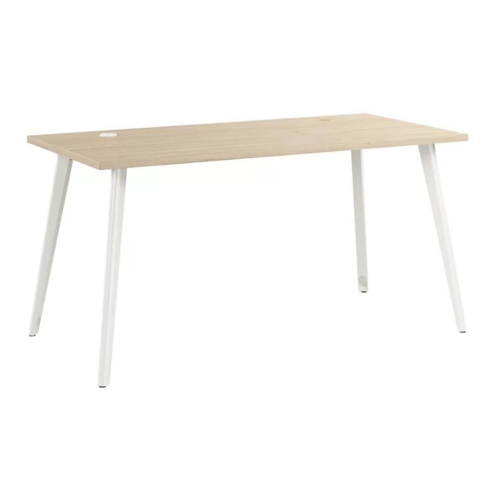 Bush Business Furniture Vista 60"W Computer Desk, Natural Elm (VSD160NE) Sale