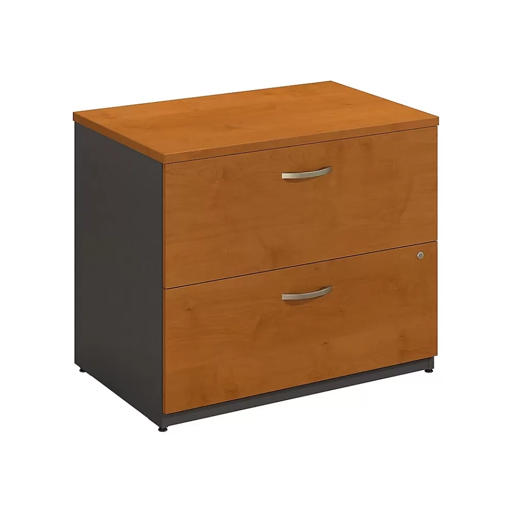 Bush Business Furniture Westfield Lateral File Cabinet, Natural Cherry (WC72454CSU) Natural Cherry/Graphite Gray Sale