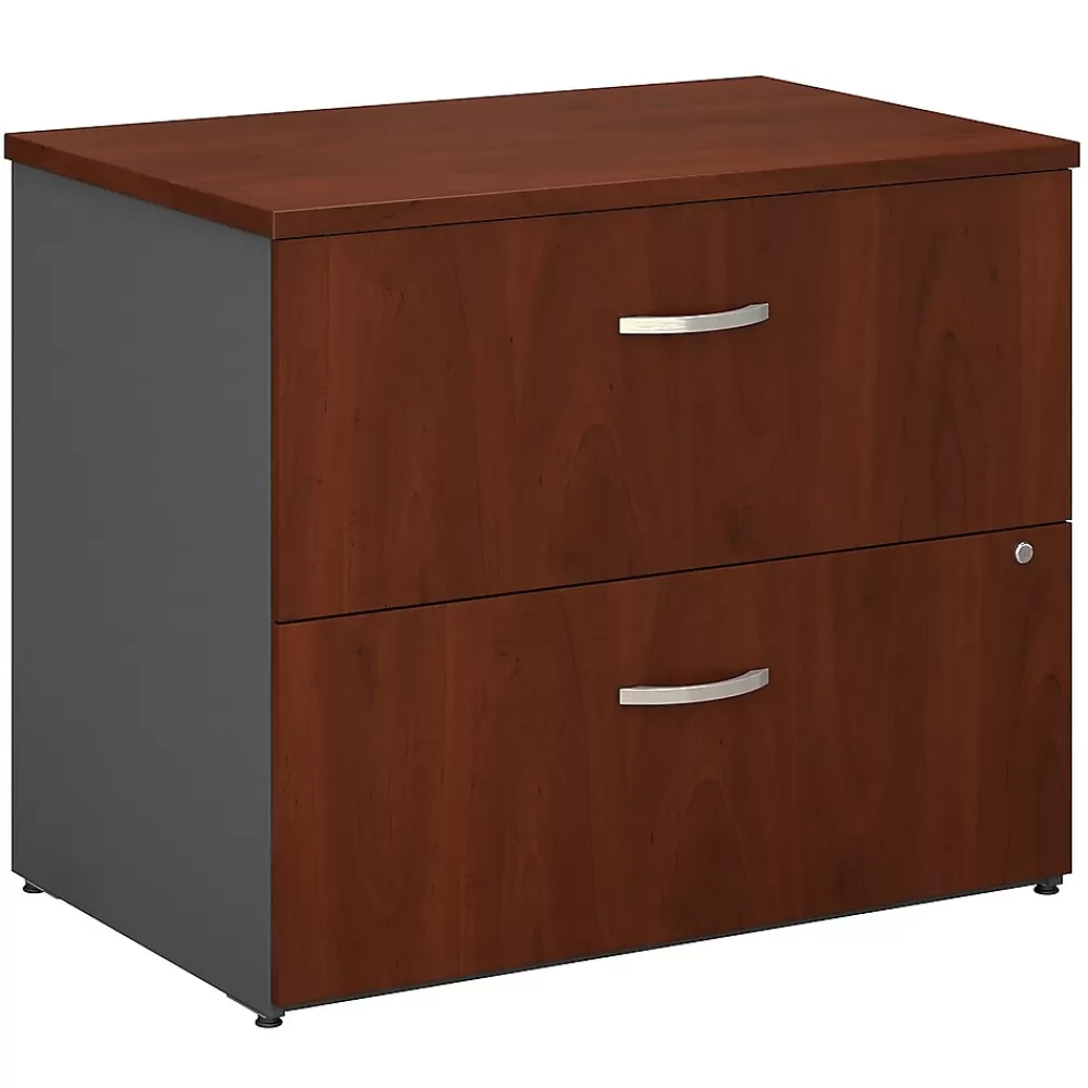 Bush Business Furniture Westfield 36W 2 Drawer Lateral File Cabinet, /Graphite Gray (WC24454C) Hansen Cherry Best