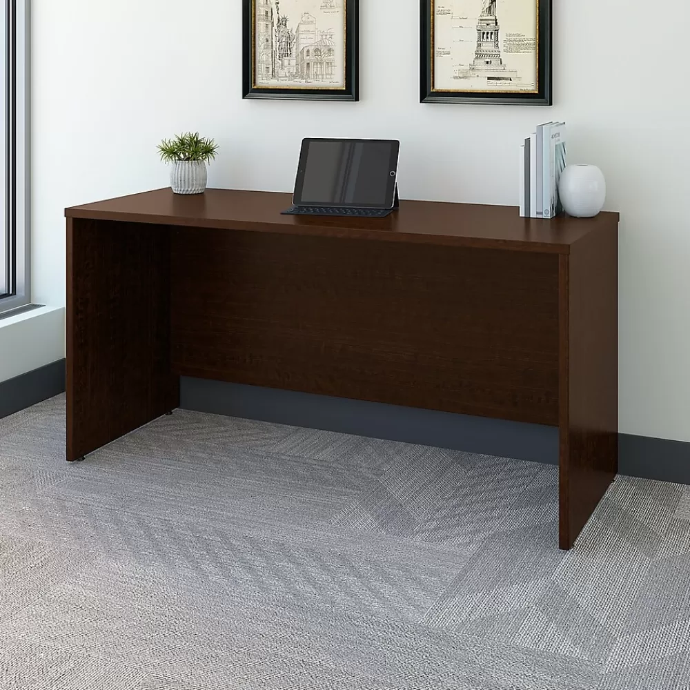 Bush Business Furniture Westfield 60"W Credenza Desk, Mocha Cherry (WC12961) Outlet