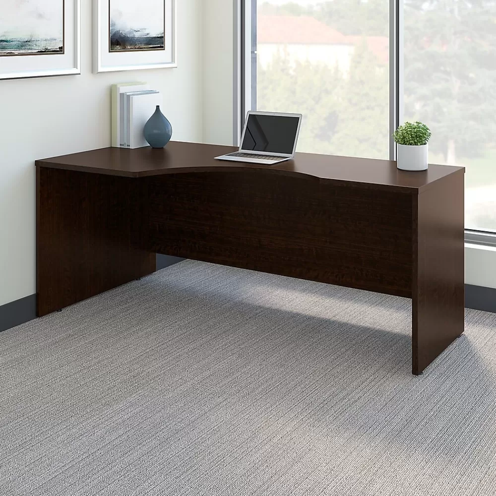 Bush Business Furniture Westfield 72"W Left Handed Corner Desk, Mocha Cherry (WC12932) Outlet