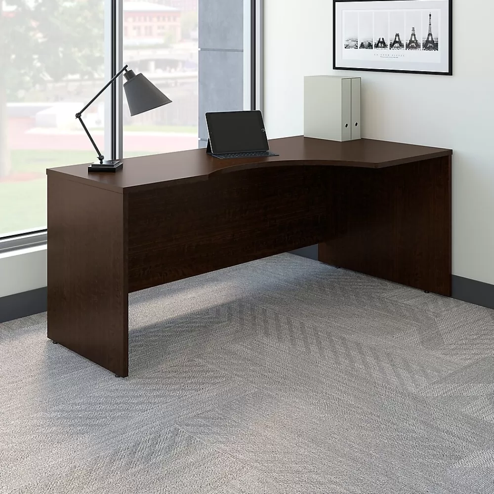 Bush Business Furniture Westfield 72"W Right Handed Corner Desk, Mocha Cherry (WC12923) Cheap