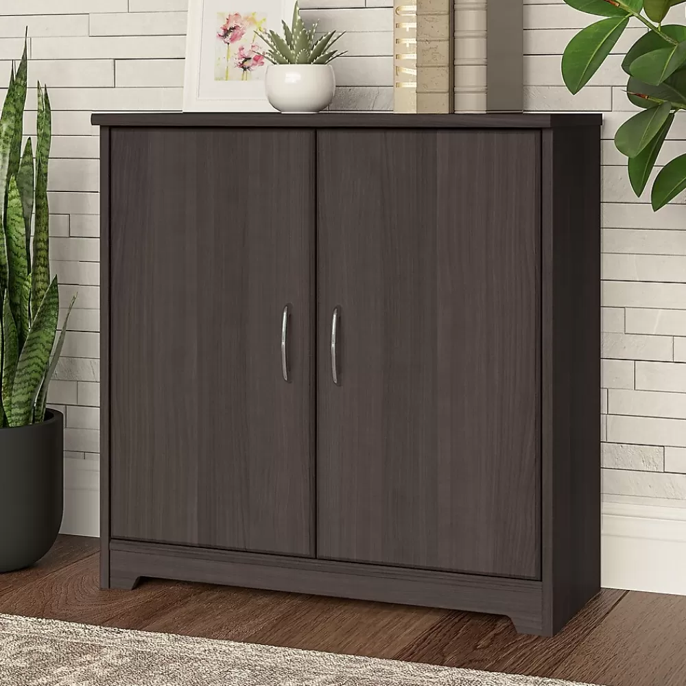 Bush Furniture Cabot 30"H Small Storage Cabinet with 2 Shelves, (WC31798) Heather Gray Best