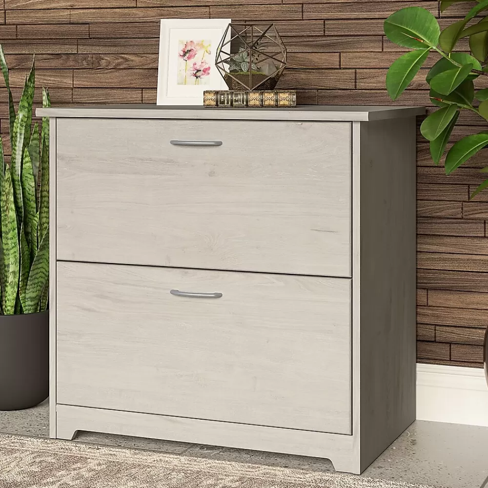 Bush Furniture Cabot 31"W 2-Drawer Lateral File Cabinet, Letter/Legal, (WC31180) Linen White Oak Online