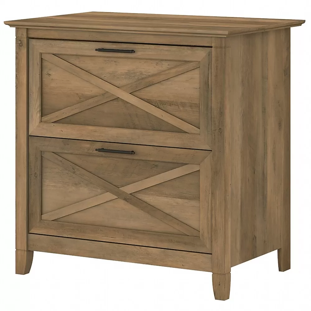 Bush Furniture Key West 2-Drawer Lateral File Cabinet, Letter/Legal, Reclaimed Pine, 30" (KWF130RCP-03) Cheap