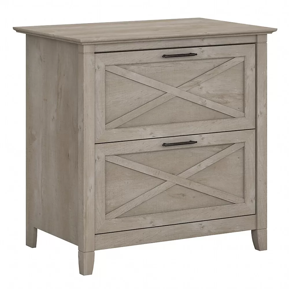 Bush Furniture Key West Lateral File, Washed Gray (KWF130WG-03) Best