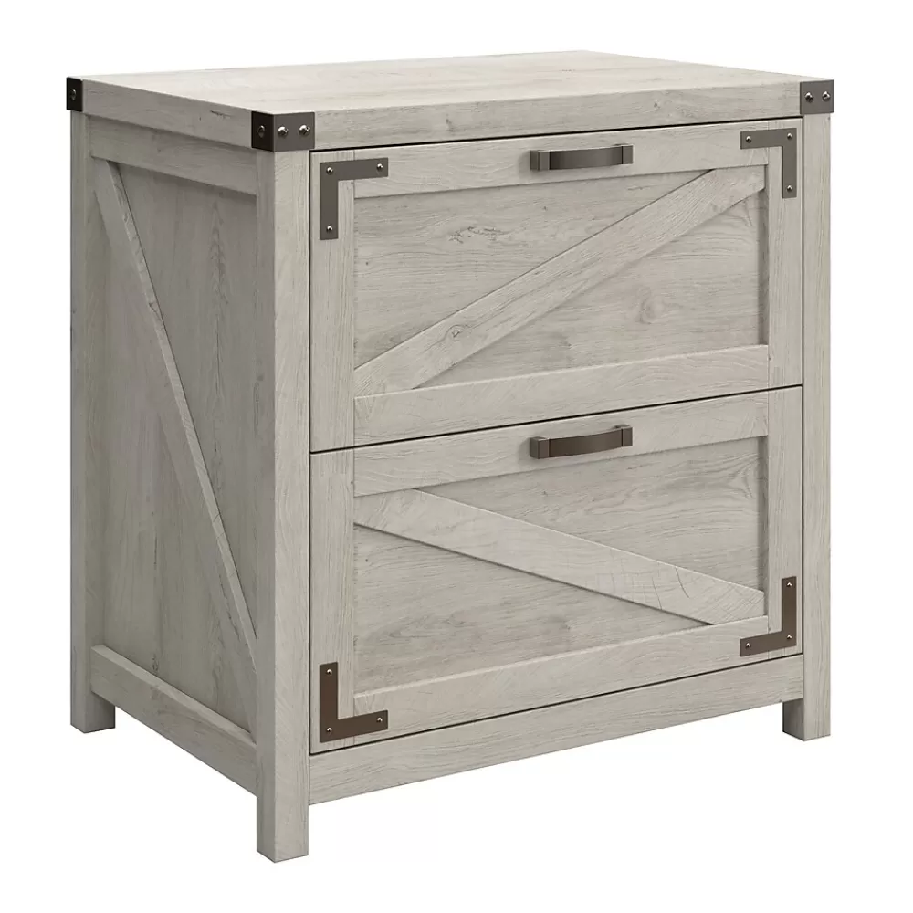 Bush Furniture Knoxville 2-Drawer Lateral File Cabinet, Cottage White (CGF129CWH-03) Shop