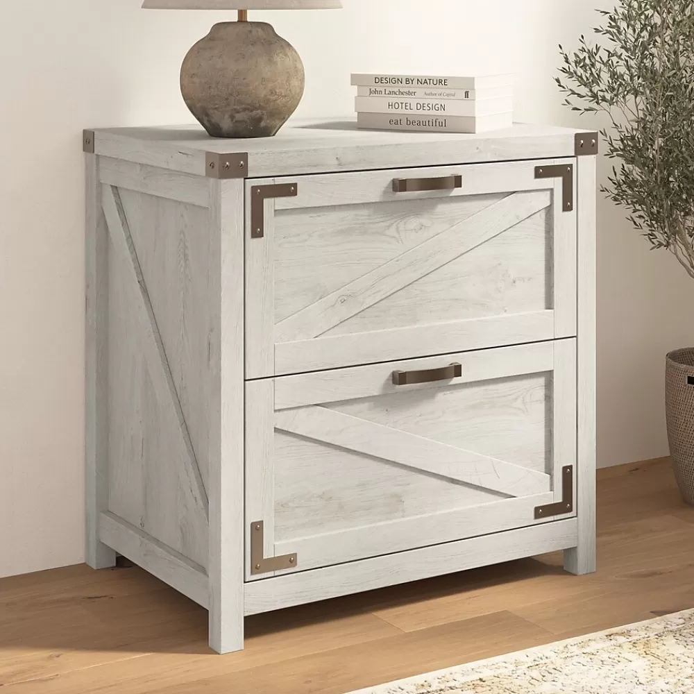 Bush Furniture Knoxville 2-Drawer Lateral File Cabinet, Cottage White (CGF129CWH-03) Shop