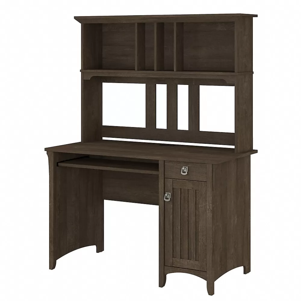 Bush Furniture Salinas 48"W Small Computer Desk with Hutch, (MY72608-03) Ash Brown Best Sale