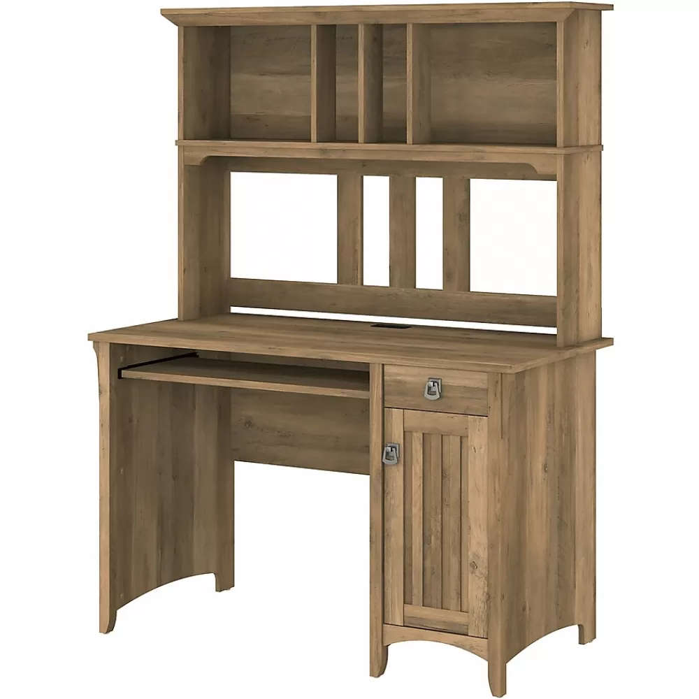 Bush Furniture Salinas 48"W Small Computer Desk with Hutch, (MY72408-03) Reclaimed Pine Best