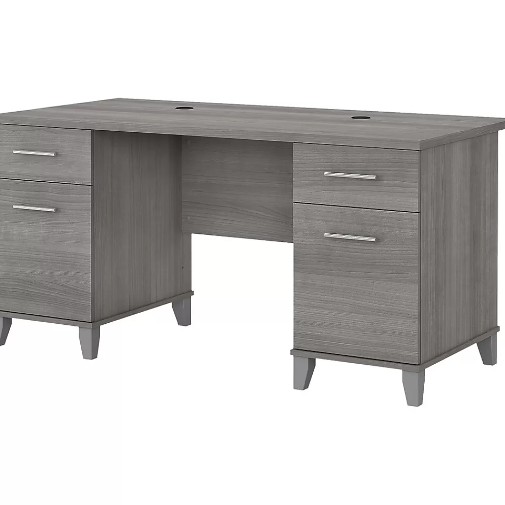 Bush Furniture Somerset 60"W Office Desk with Drawers, (WC81228K) Platinum Gray Best
