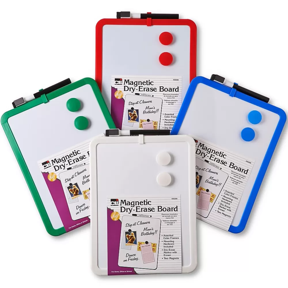 CLN Charles Leonard Magnetic Dry Erase Board, 8 1/2" x 11", 4/Pk Best