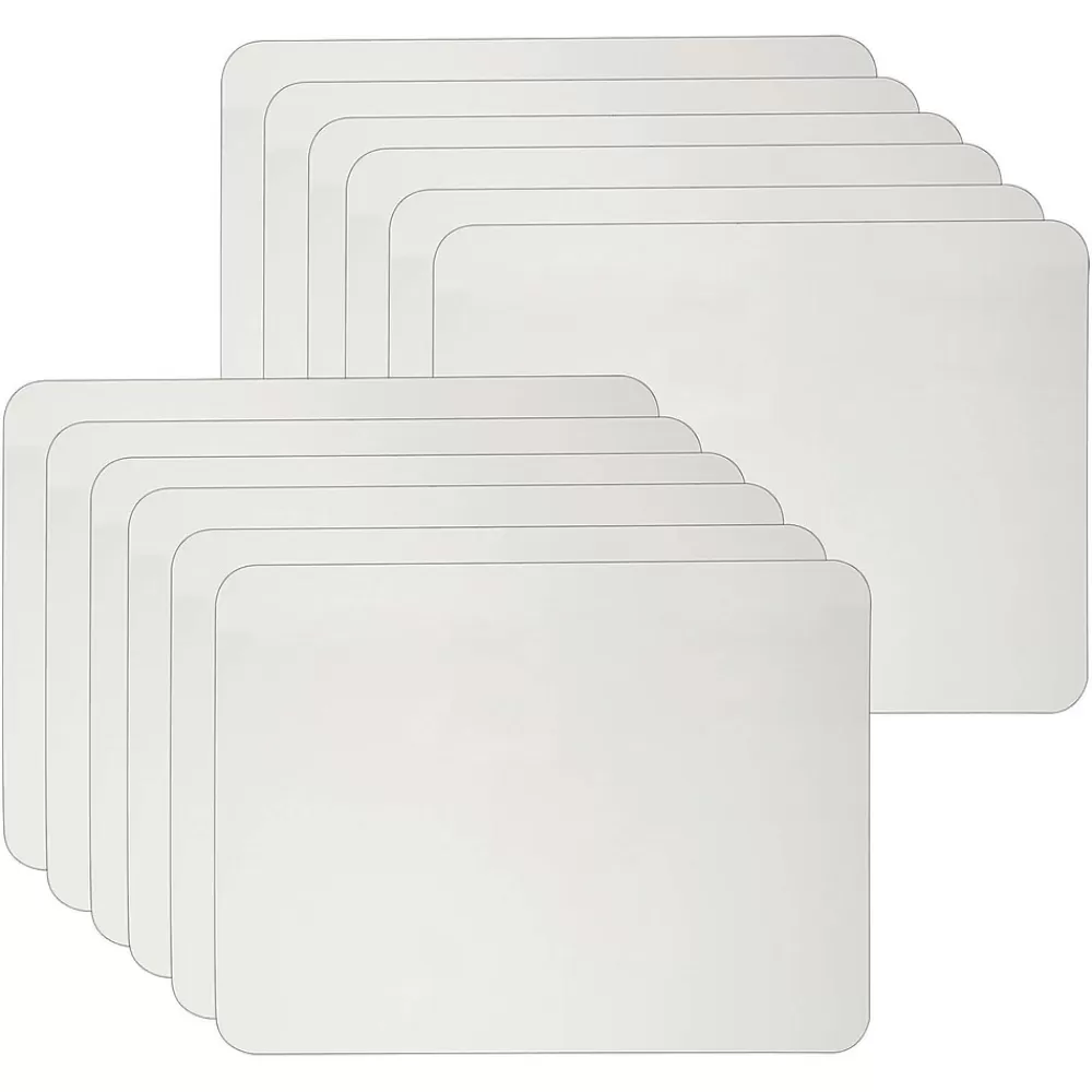 CLI Dry-Erase Whiteboard, Plain 1-Sided, 9" x 12", 12/Pack (CHL35100-12) Sale