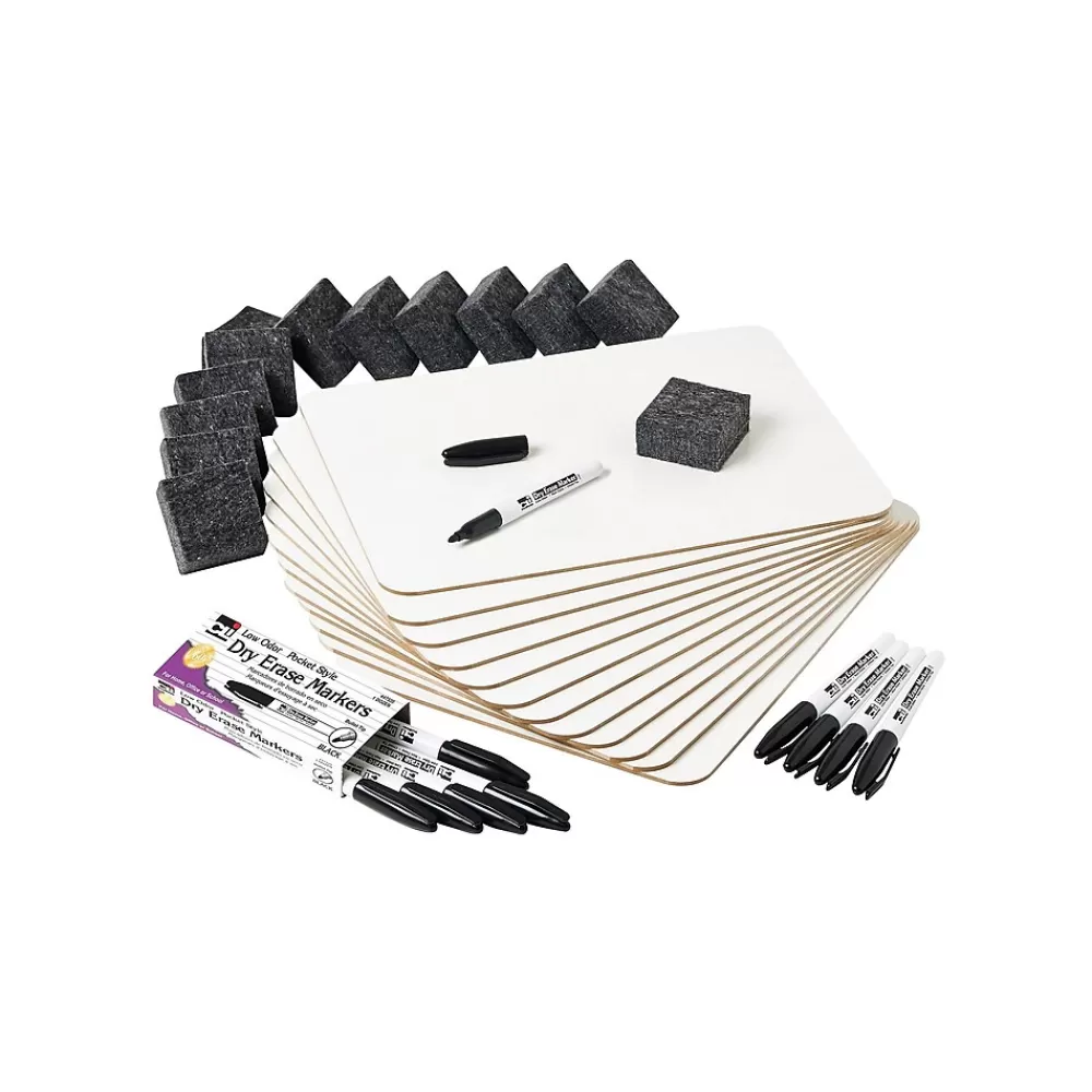 CLN Class Pack Masonite Dry-Erase Whiteboards, 9" x 12", 12/Set (CHL35036) Best